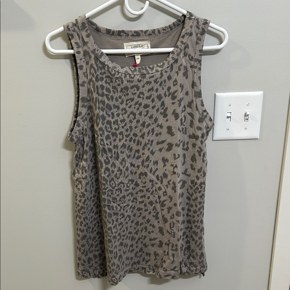 Current/Elliott Animal-Print Muscle Tank NWT